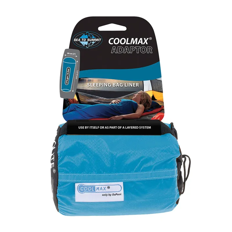 Sea to Summit Coolmax Adaptor Sleeping Bag Liner Aqua
