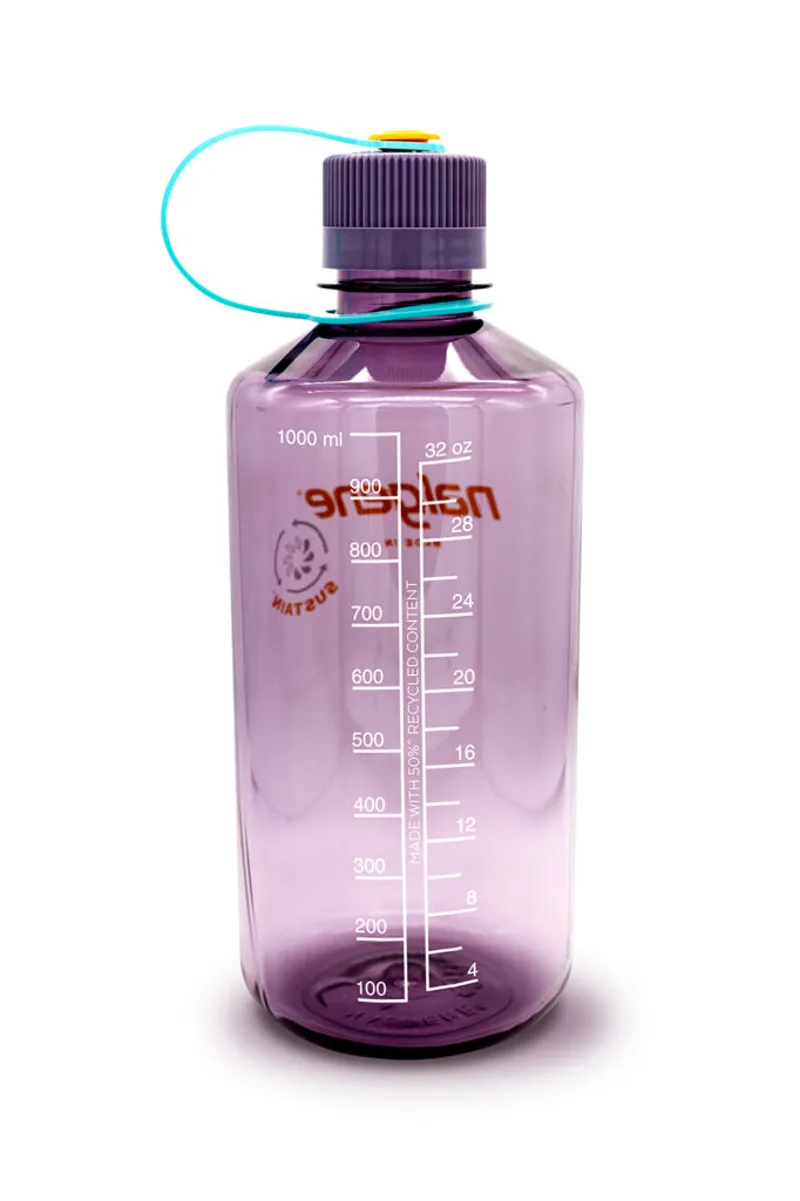 Nalgene Narrow Mouth 1L Tritan Sustain Bottle Aubergine-1