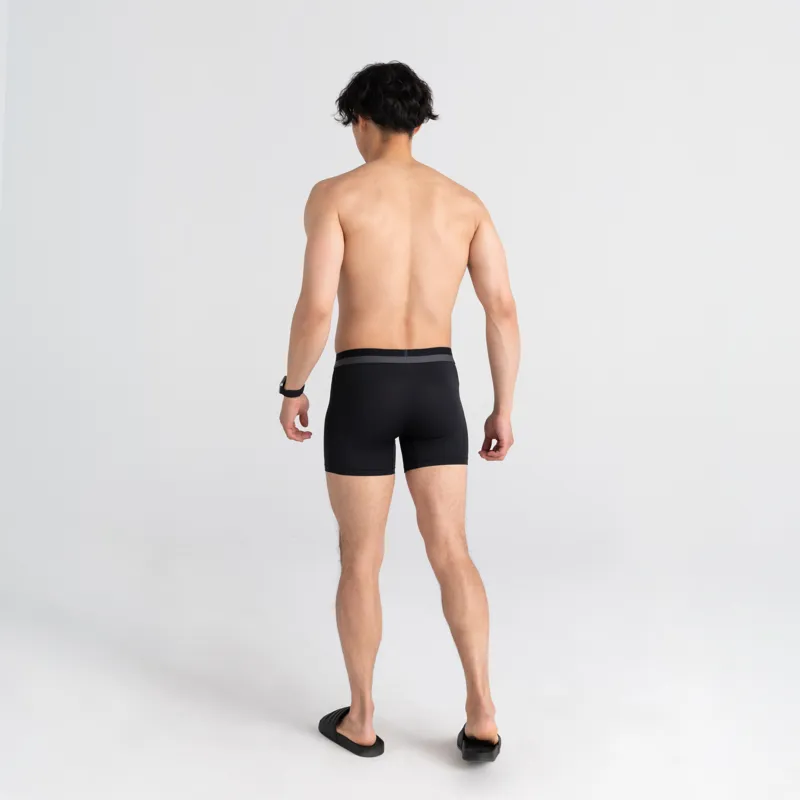 SAXX Mens Sport Mesh Boxer Briefs Black-3