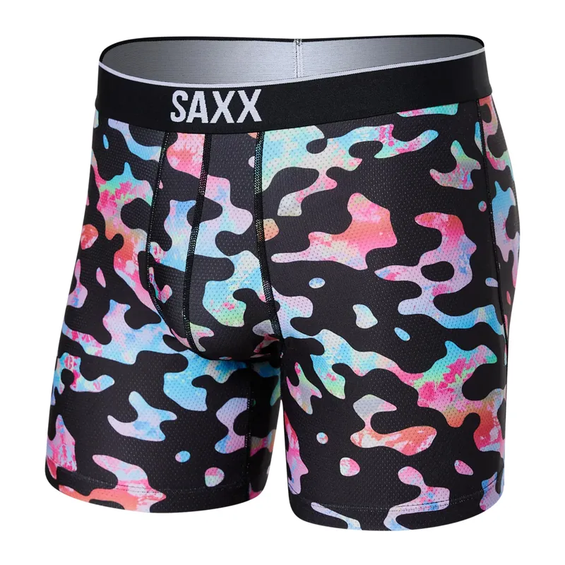 SAXX Mens Volt Boxer Briefs Camo Multi