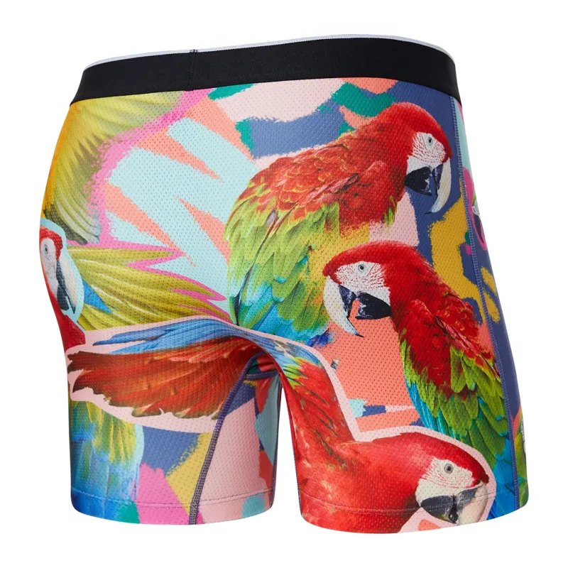 SAXX Mens Volt Boxer Briefs Parrot Isle Multi-1