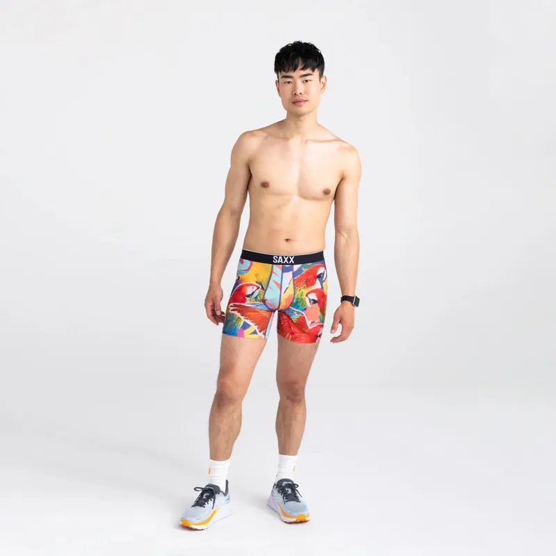 SAXX Mens Volt Boxer Briefs Parrot Isle Multi-2