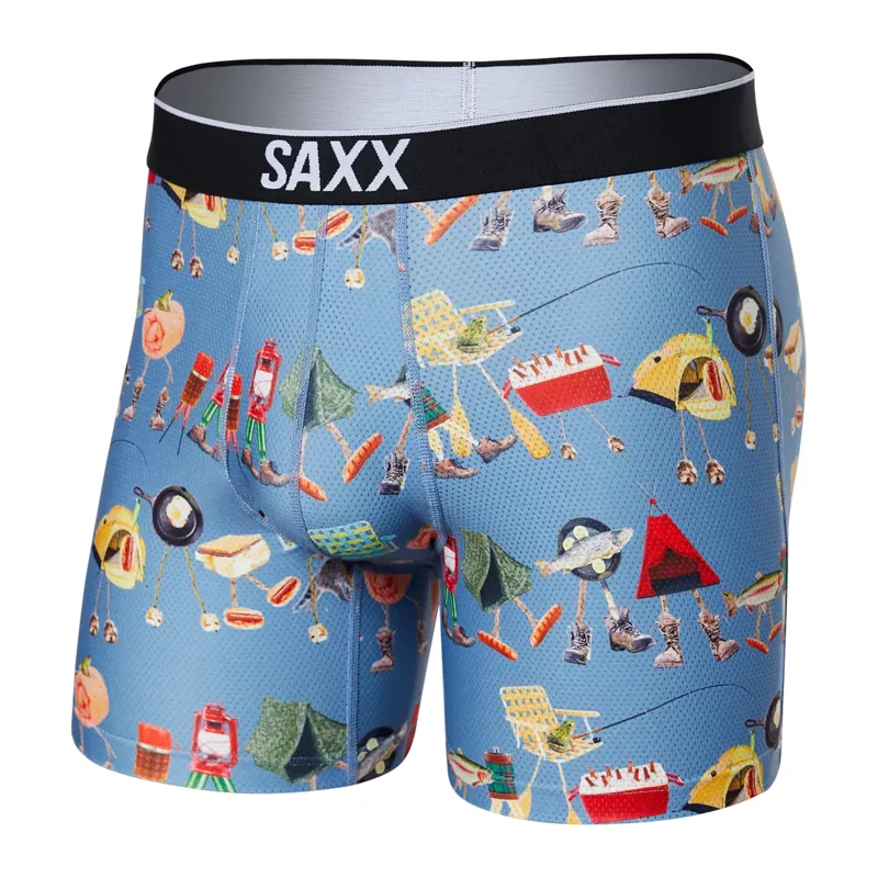 SAXX Mens Volt Boxer Briefs Take A Hike
