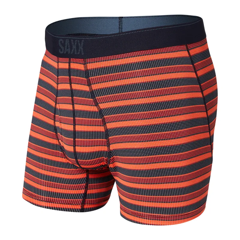 SAXX Men's Quest Brief Red Solar Stripe