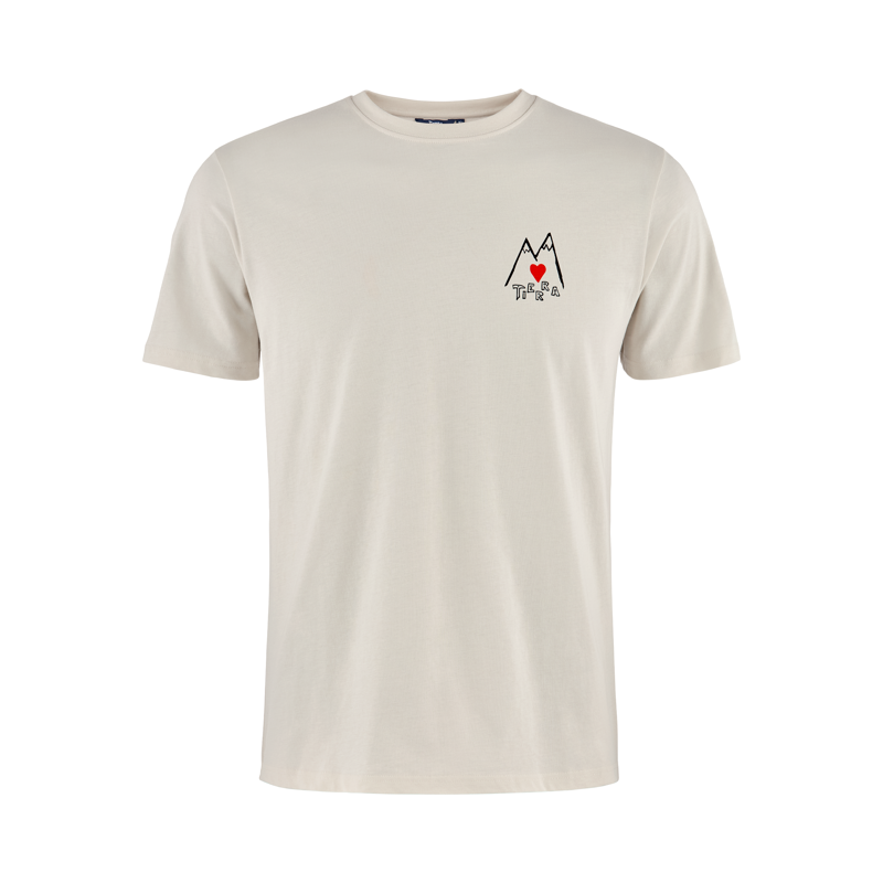 Tierra Mens OC Tee Heart Cloud White