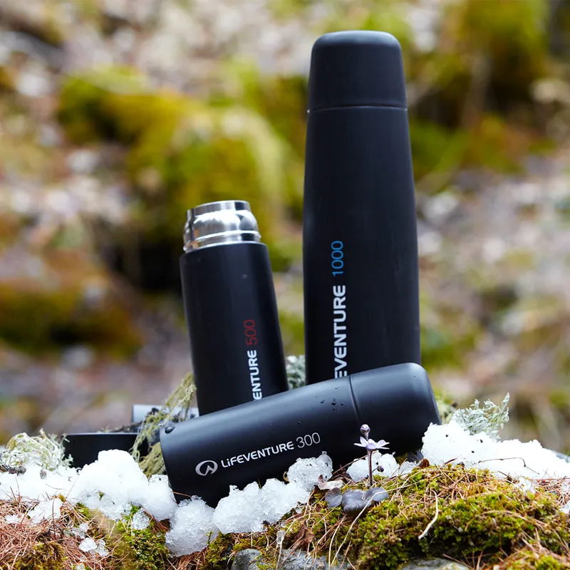 Lifeventure TiV Vacuum Flask 300 Dark Grey-1