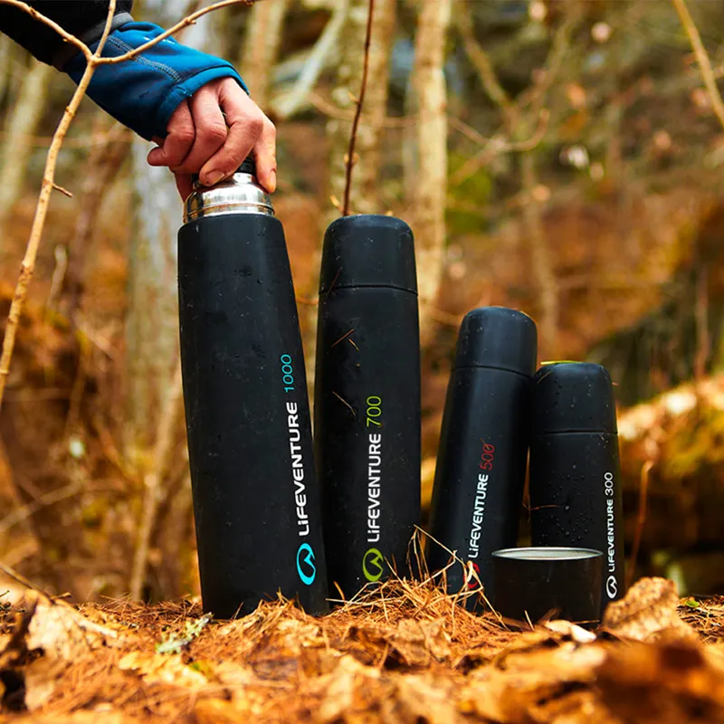 Lifeventure TiV Vacuum Flask 300 Dark Grey-2