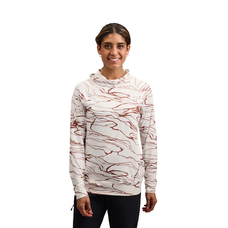 Black Diamond Women's Alpenglow Hood Relief / Chalk / Clay -1