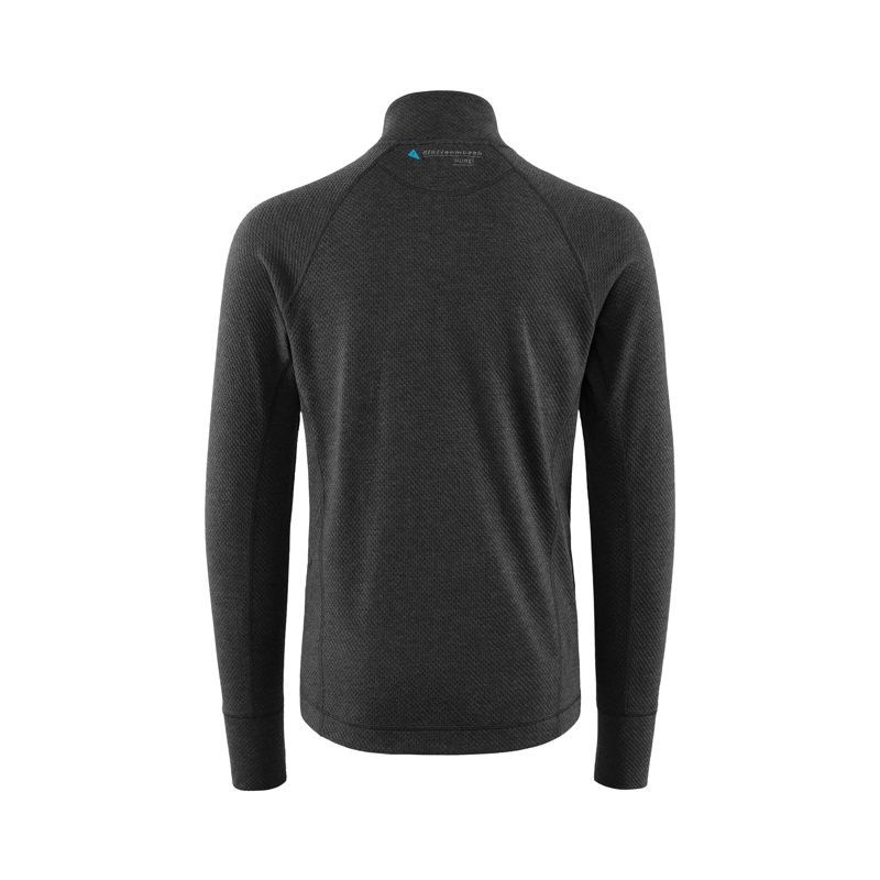 Klattermusen Mens Huge Half Zip Sweater Raven/Burnt Russet-1