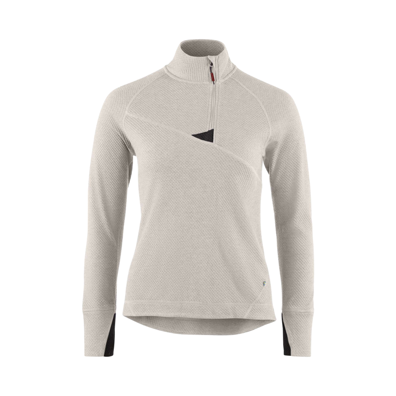 Klättermusen Women's Huge Half Zip Sweater Silver Creme
