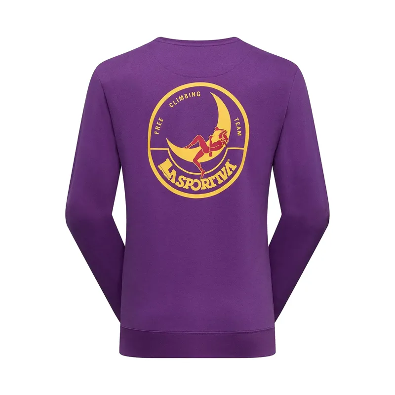 La Sportiva Men's Climbing On The Moon Sweatshirt Viola / Giallo-1