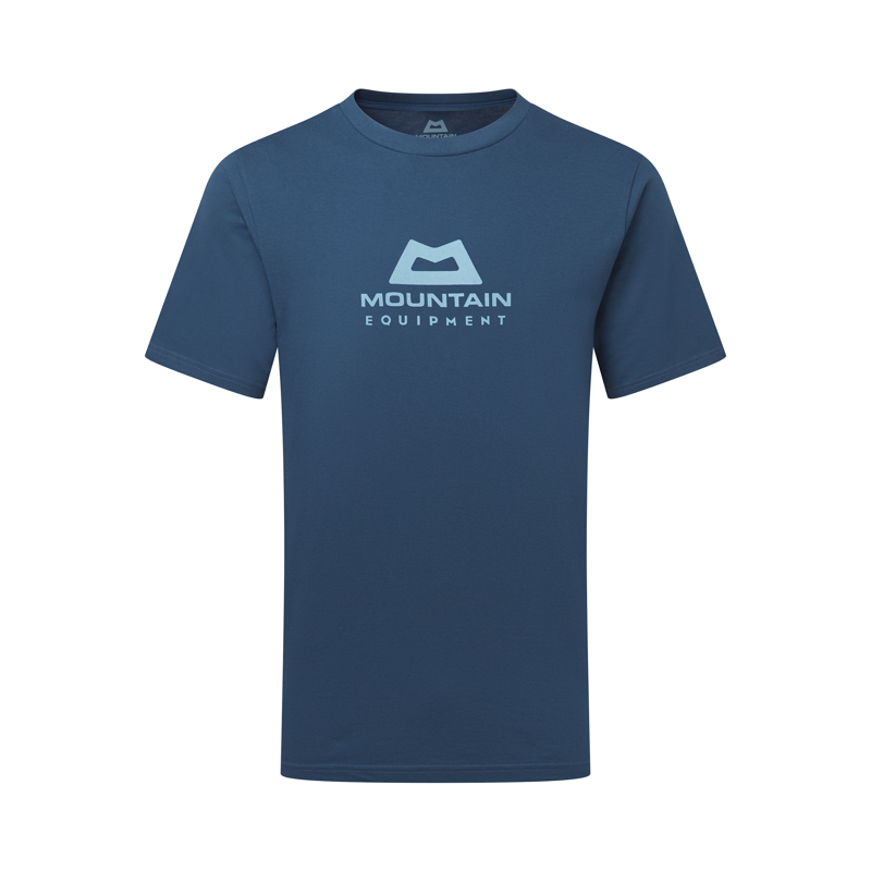 Mountain Equipment Men's Emblem Tee Denim Blue