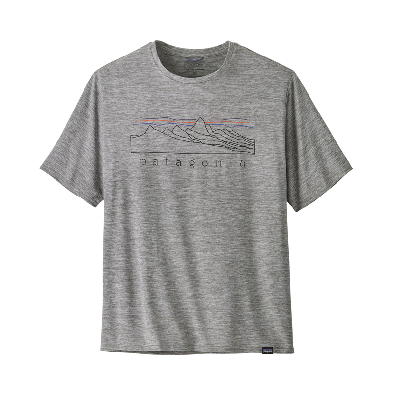Patagonia Men's Capilene Cool Daily Graphic Shirt Feather Grey
