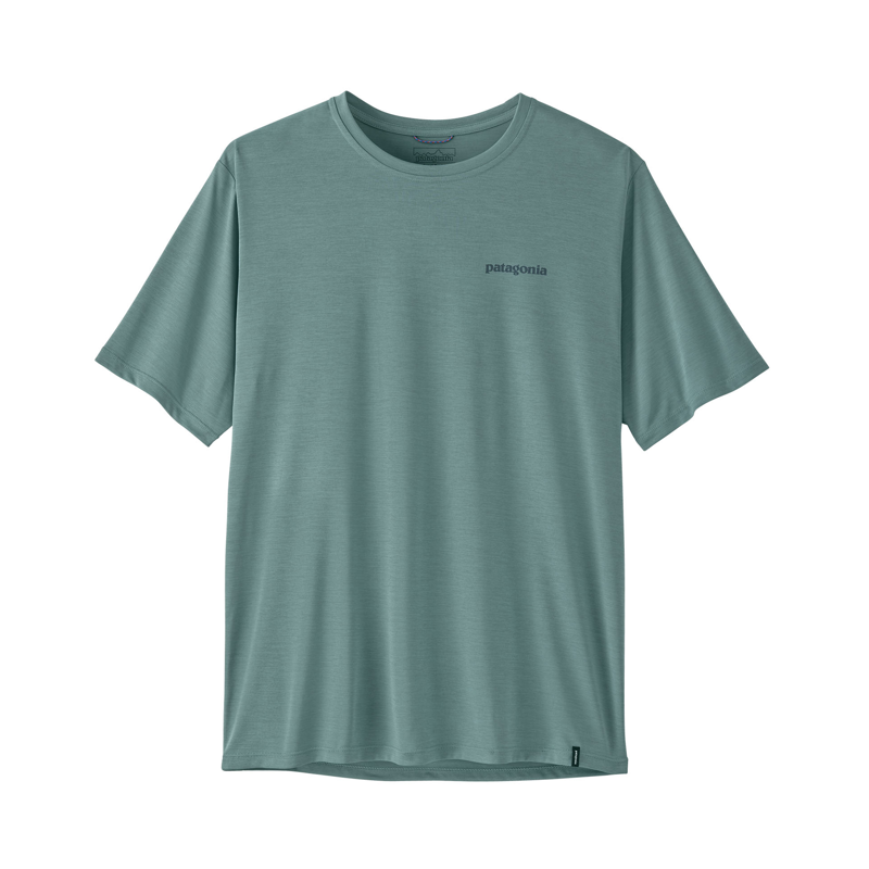 Patagonia Mens Cap Cool Daily Shirt Boardshort Logo Blue Sage X-Dye