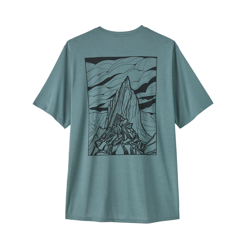 Patagonia Men's Cap Cool Daily Shirt Cloud Crag Blue Sage X-Dye 