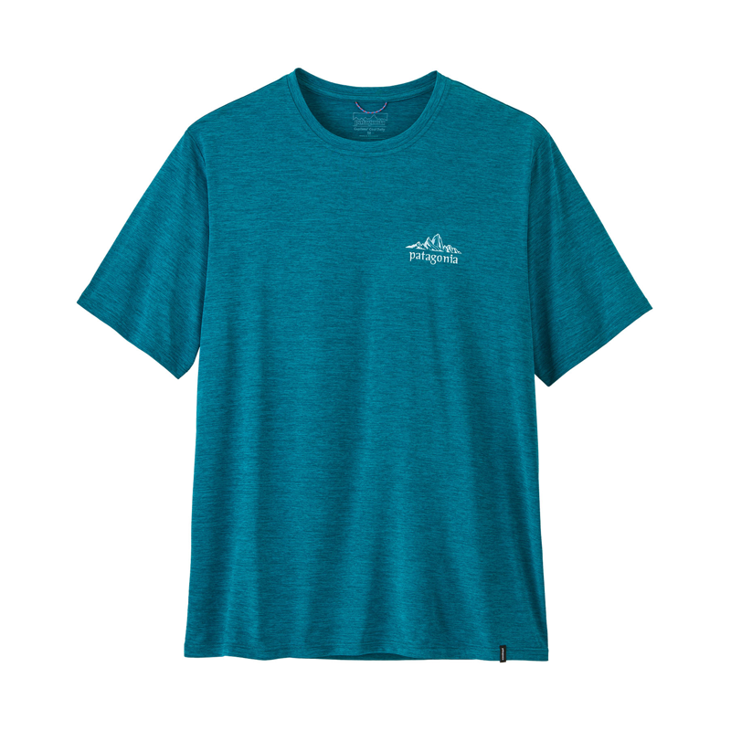 Patagonia Men's Cap Cool Daily Shirt Cloud Crag Glacial Blue X-Dye 