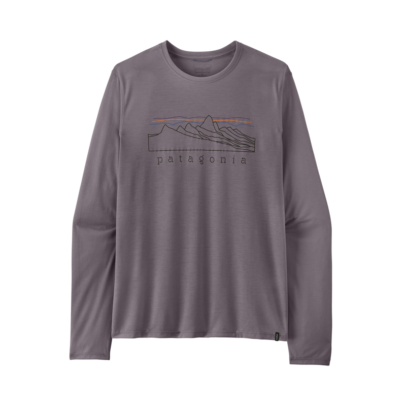 Patagonia Men's Capilene Cool LS Trail Shirt Stratapeaks May Grey
