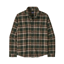 Patagonia Men's LS LW Fjord Flannel Shirt Cozy Cabin / Treeline Green