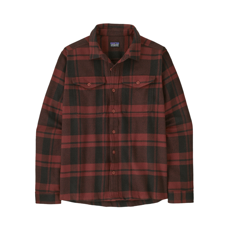 Patagonia Men's Fjord Flannel Shirt Powder / Rusty Red