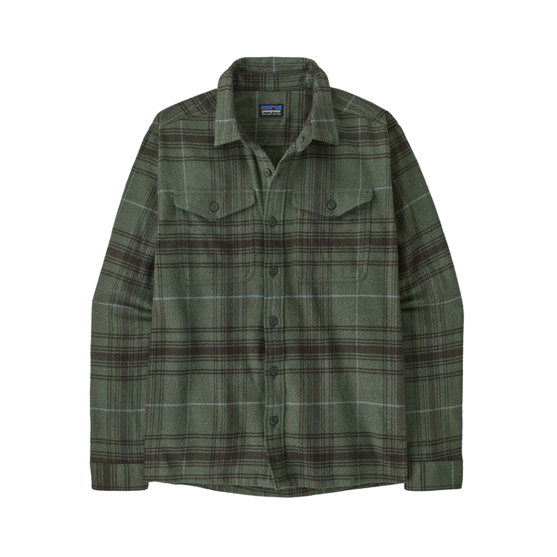 Patagonia Men's Fjord Flannel Shirt Dissolve / Treeline Green