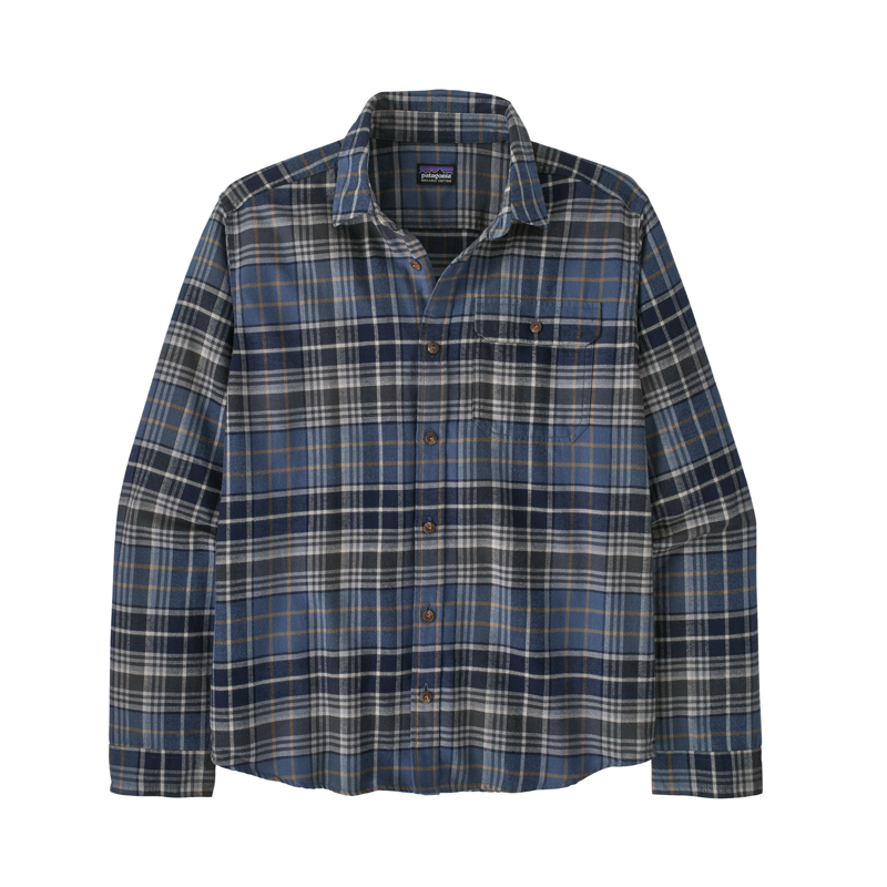 Patagonia Men's LS LW Fjord Flannel Shirt Depth / New Navy