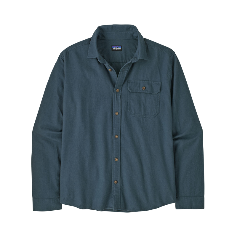 Patagonia Men's LS LW Fjord Flannel Shirt Summit Blue