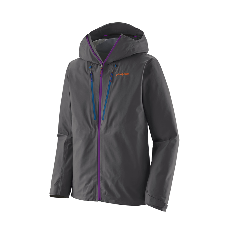 Patagonia Men's Triolet Jacket Forge Grey w/P6 Blue