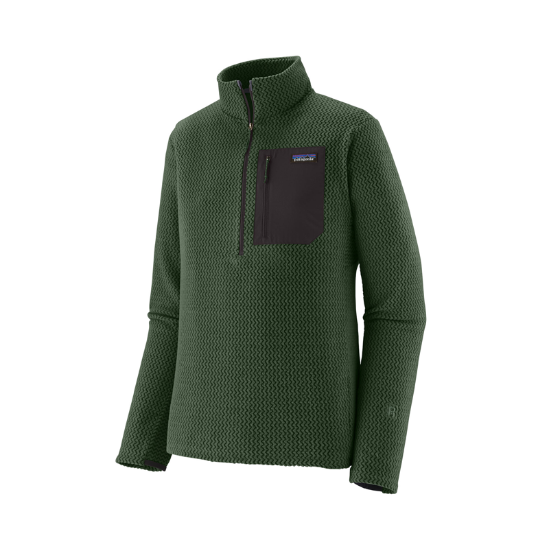 Patagonia Men's R1 Air Zip Neck Treeline Green