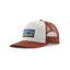 Patagonia P-6 Logo Trucker Hat White w/Rusty Red