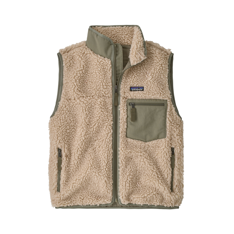 Patagonia Women's Classic Retro-X Vest Dark Natural w/River Rock Green