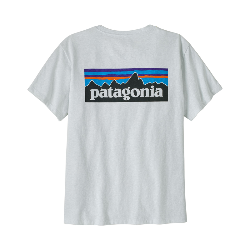 Patagonia Women's P-6 Logo Responsibili-Tee Fiber White 