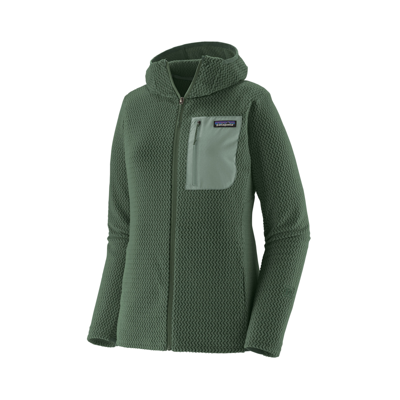 Patagonia Women's R1 Air Full-Zip Hoody Canopy Green