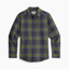 Royal Robbins Men's Lieback Organic Cotton Flannel Shirt Olive Oak Plaid