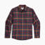 Royal Robbins Men's Lieback Organic Cotton Flannel Shirt Wine Oak Plaid
