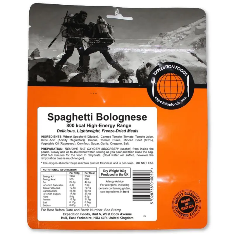 Expedition Foods Spaghetti Bolognese 800kcal