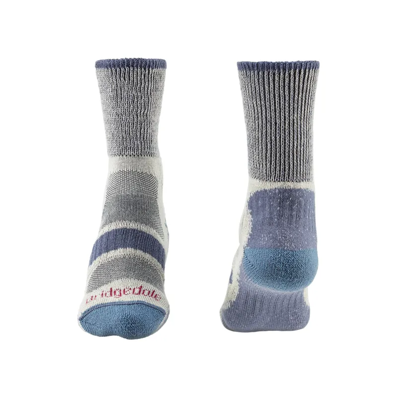 Bridgedale Womens Hike Lightweight Cotton Coolmax Smoky Blue-1