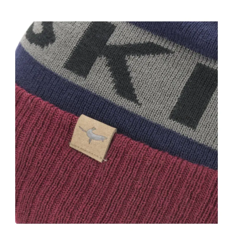 SEALSKINZ Water Repellent Winter Bobble Hat - Warm & Dry Cold Weather Beanie - View #4