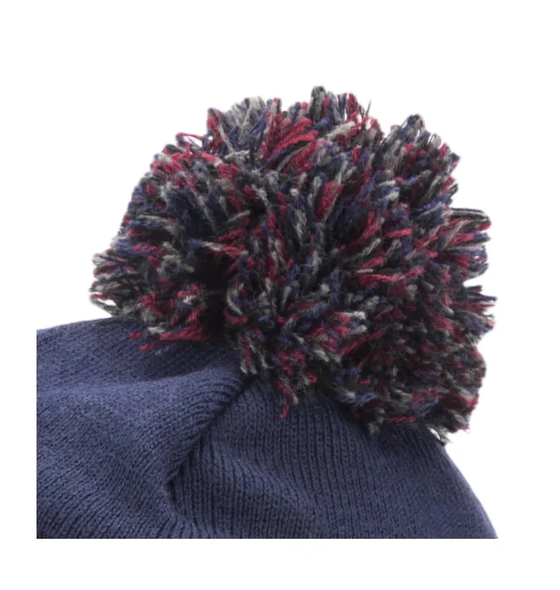 Sealskinz Cold Weather Bobble Hat Navy Red