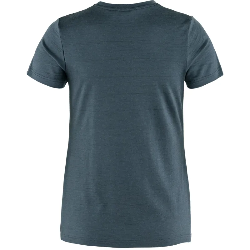 Tierra Women's Wool T-Shirt Denim Blue-1