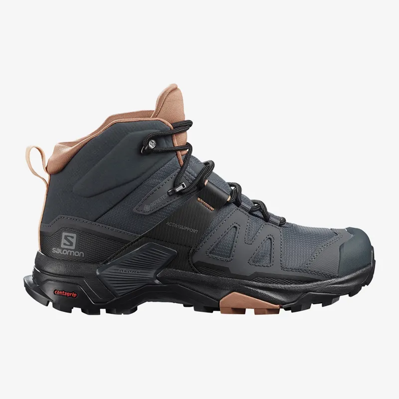 Salomon Womens X Ultra 4 Mid GTX Ebony-3