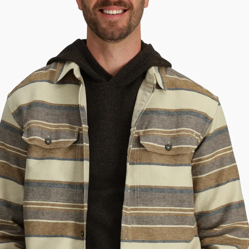 Royal Robbins Mens Clouds Rest Hemp LS Bistre Pacific Crest Stripe-4