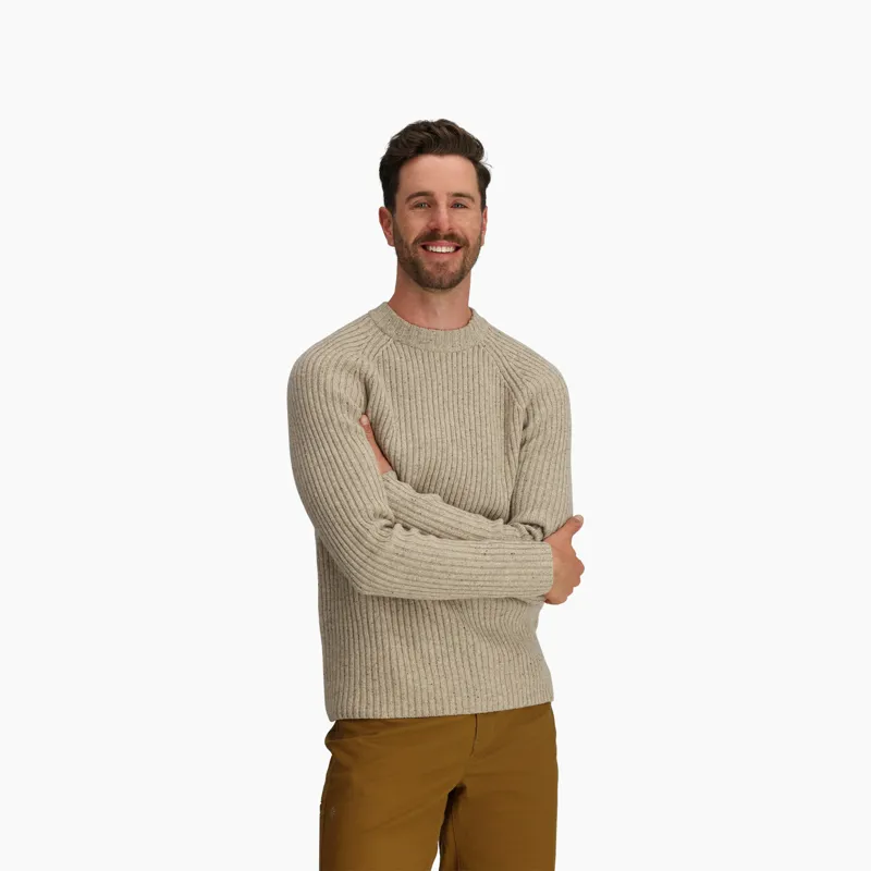 Royal Robbins Men's Rockcraft Wool Crew LS Sandstone Heather-1