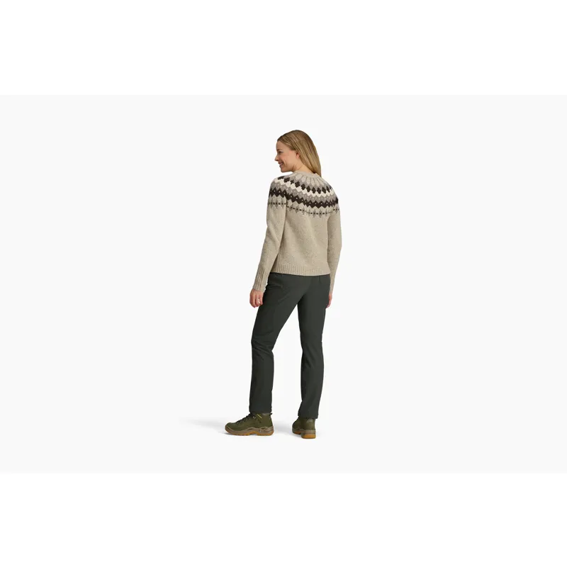 Royal Robbins Women's Rockcraft Wool Crew L/S Sandstone/Snowcreek-3