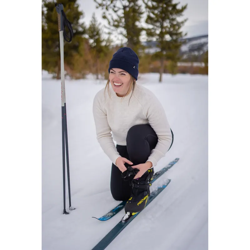 Royal Robbins Women's Rockcraft Wool Crew L/S Naval Heather/Snowcreek-2