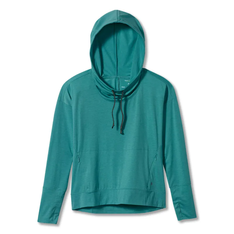 Royal Robbins Womens Bug Barrier Round Trip Hoody Turquoise
