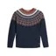 Royal Robbins Women's Westlands Fairisle Crew Deep Blue Mariposa