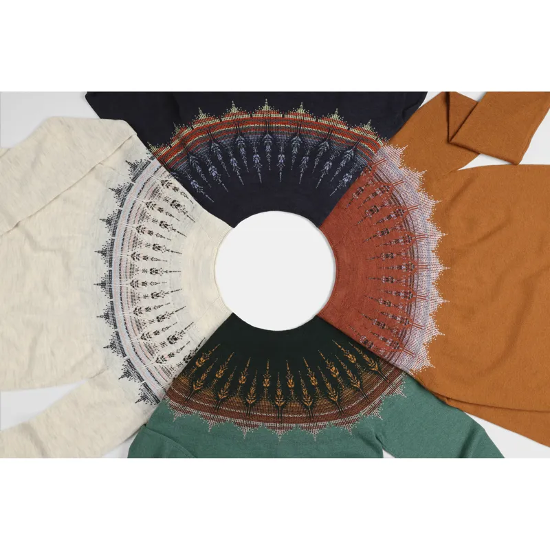 Royal Robbins Women's Westlands Fairisle Crew Deep Blue Mariposa-1