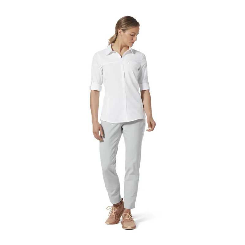 Royal Robbins Womens Bug Barrier Expedition Pro LS White-2