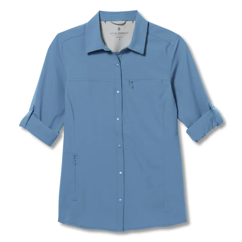 Royal Robbins Womens Bug Barrier Expedition Pro LS Stellar