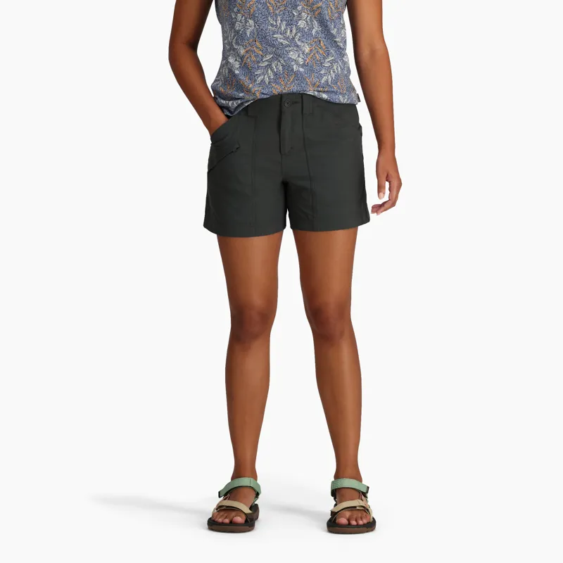Royal Robbins Women's Backcountry Pro II Shorts Charcoal-1